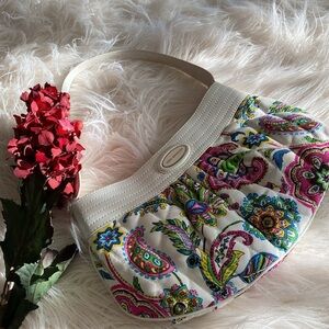 VERA BRADLEY canvas/leather purse
